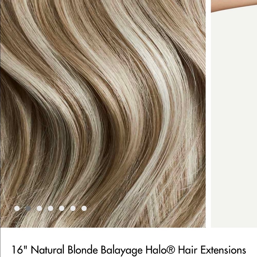 Luxy Hair- 16" Natural Blonde Balayage Halo® Hair Extensions